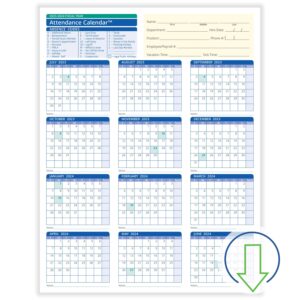 Free Printable 2026 Employee Attendance Calendar - calendar.mammycares.com
