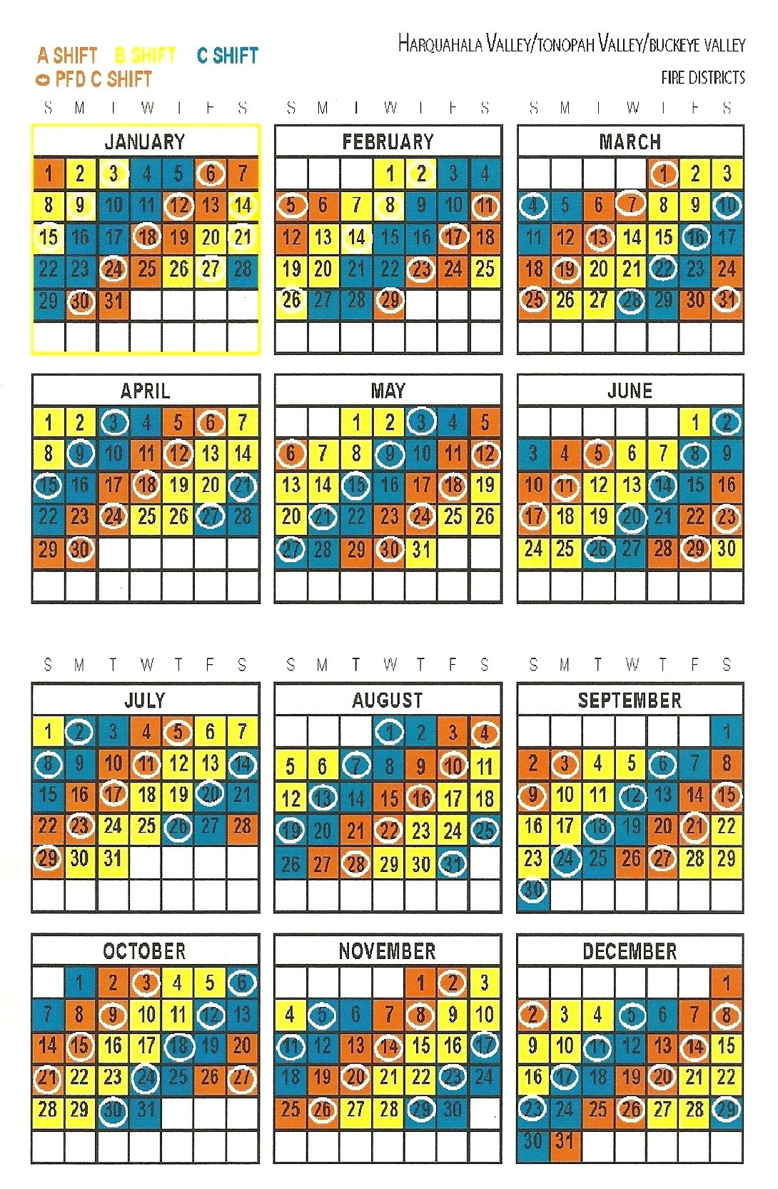2024 Printable Firefighter Shift Calendar 2025 CALENDAR PRINTABLE