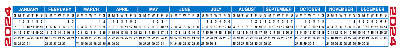 2024 Strip Calendar Printable Pdf Free Download Leigh Natalie