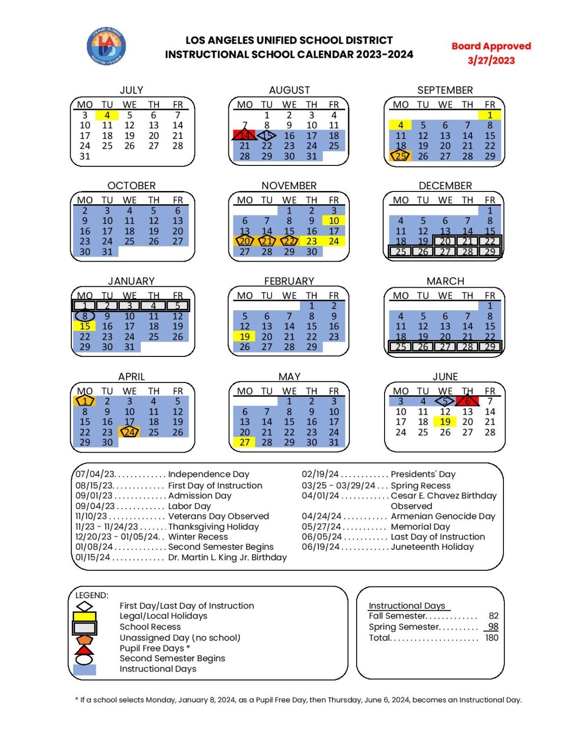 2025 Lausd Calendar Jamie Savannah