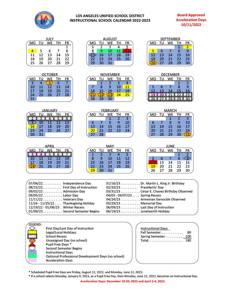 2025 Lausd Calendar Jamie Savannah