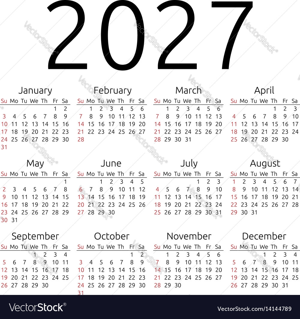 2027 Printable Calendar One Page 2024 CALENDAR PRINTABLE
