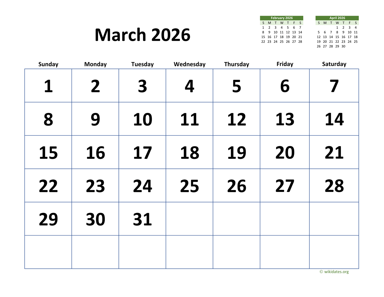 April 2025 To March 2026 Printable Calendar Eloy T Fabry