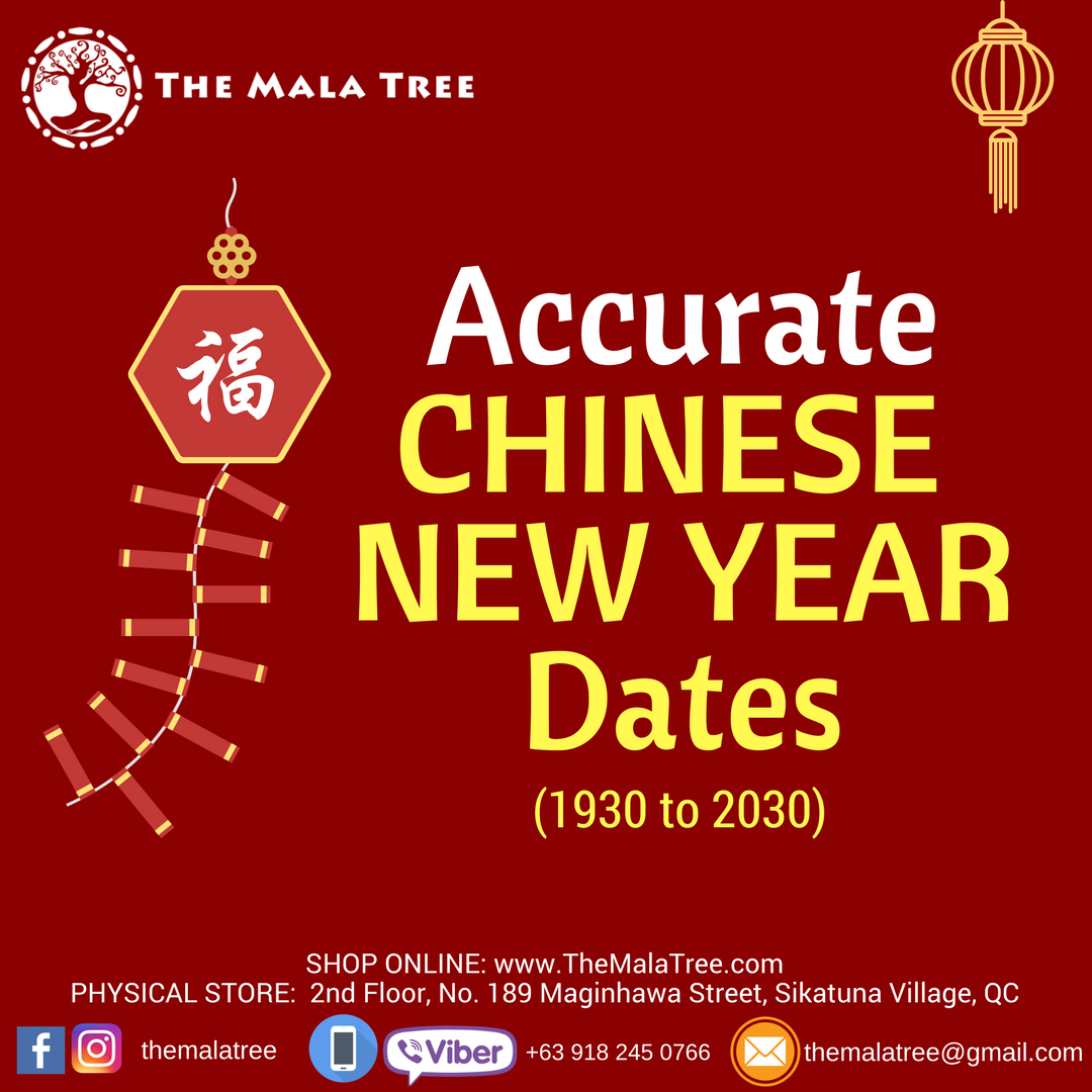CHINESE NEW YEAR DATES 1930 To 2030 