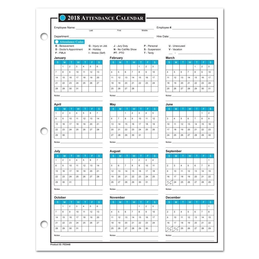 Free Employee Attendance Calendar 2024 Imogen Damaris