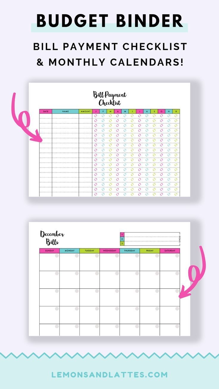Free Printable Budget Calendar Lomiur