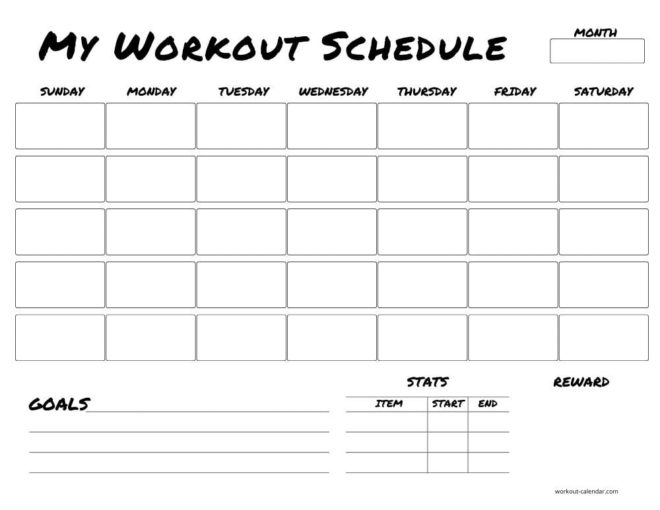Free Printable Workout Calendar 2024 Sarah Cornelle