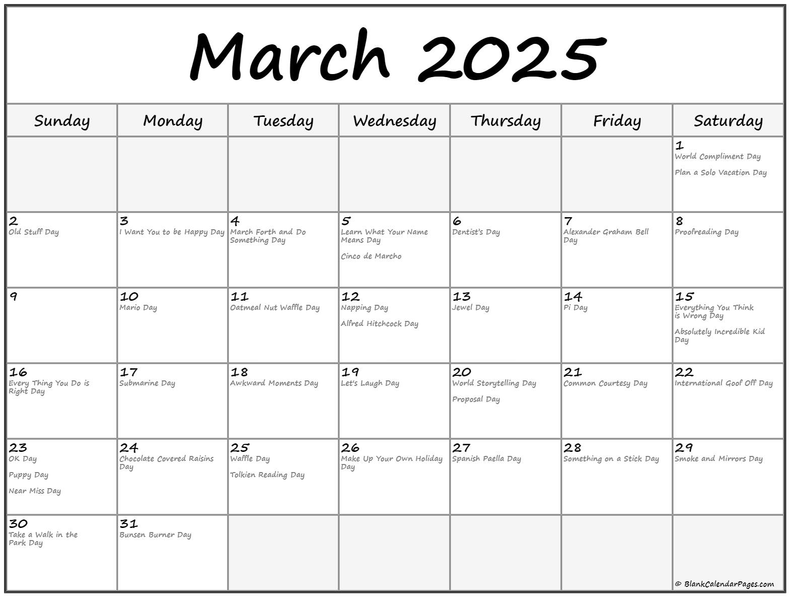 Holiday Calendar 2025 Fun Andie Blanche