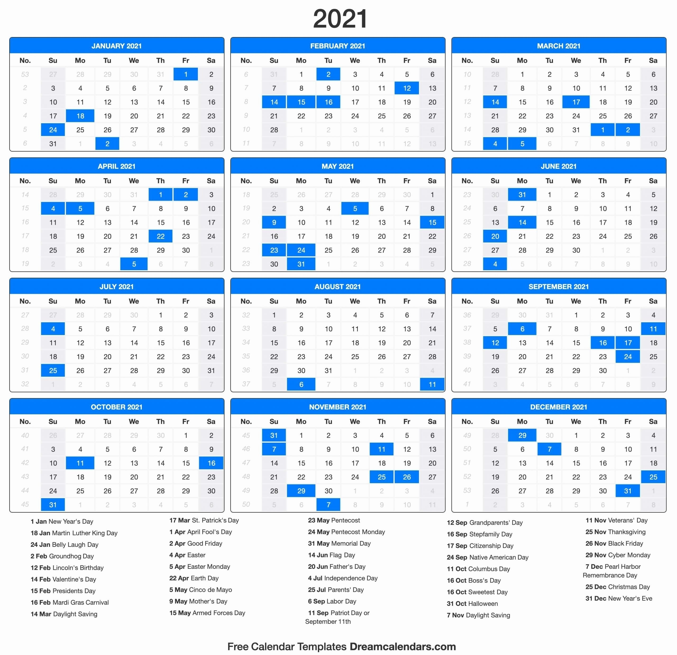 Jewish Calendar 2021 With Holidays Printable Best Calendar Example