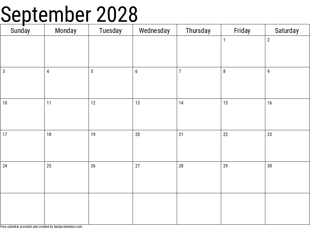 July 2028 Calendar Handy Calendars