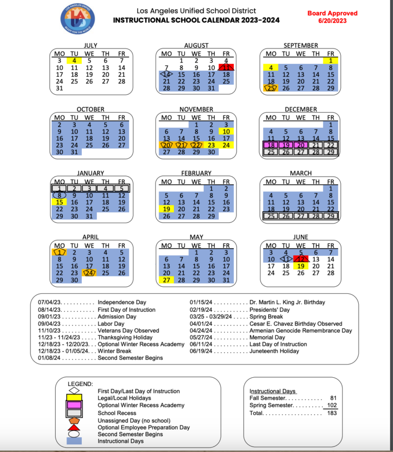 Lausd 2025 2026 Calendar Helen L Rollins