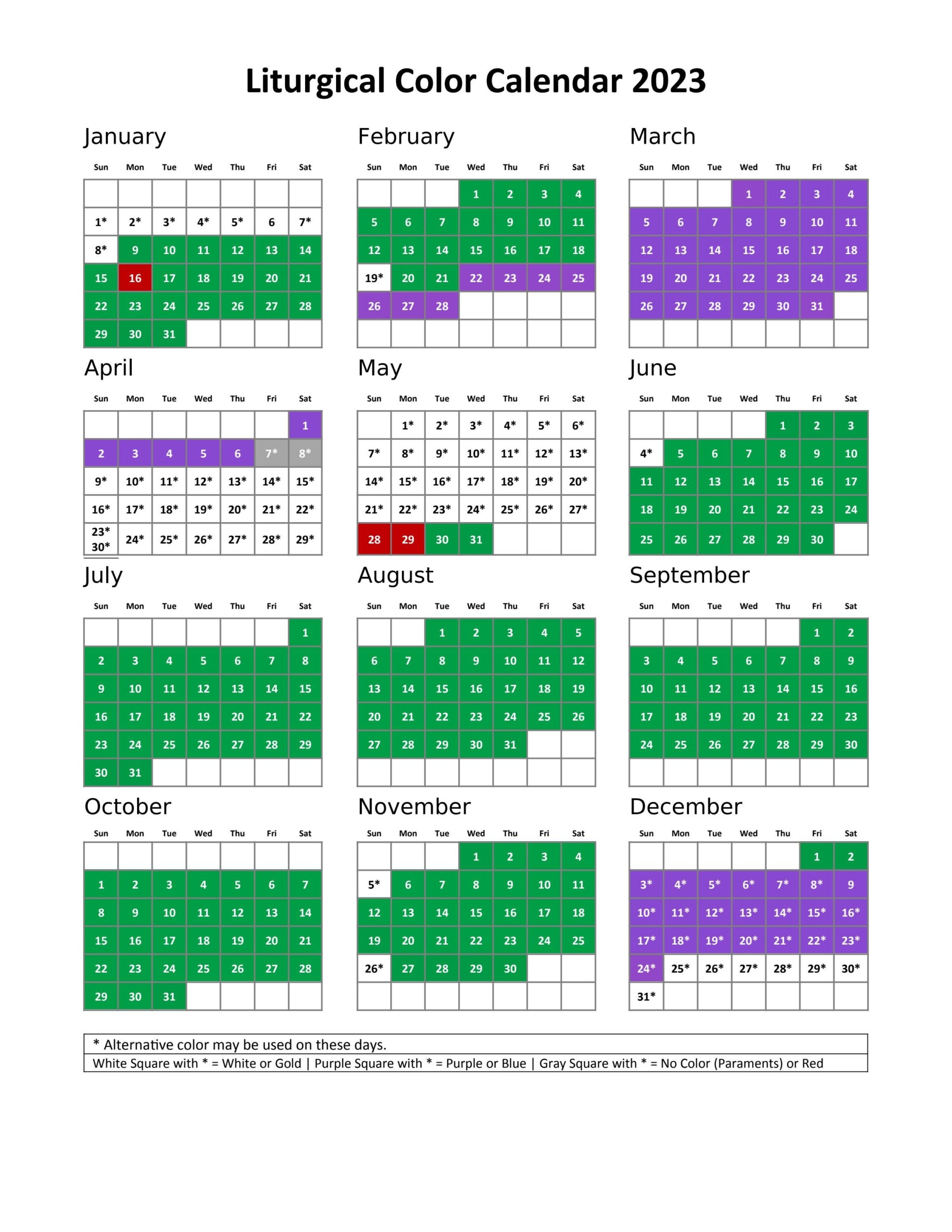 Liturgical Calendar Episcopal 2024 Henka Estella