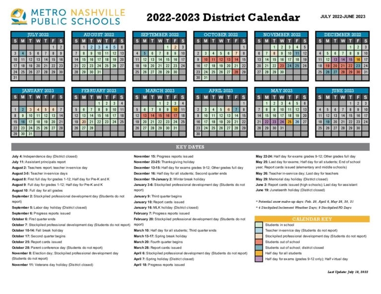 Mnps 2024 25 Calendar Printable Calendars AT A GLANCE