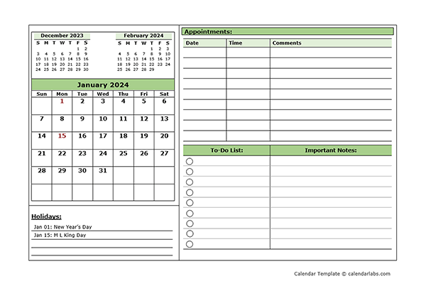Printable Appointment Calendar 2024 Dareen Maddalena