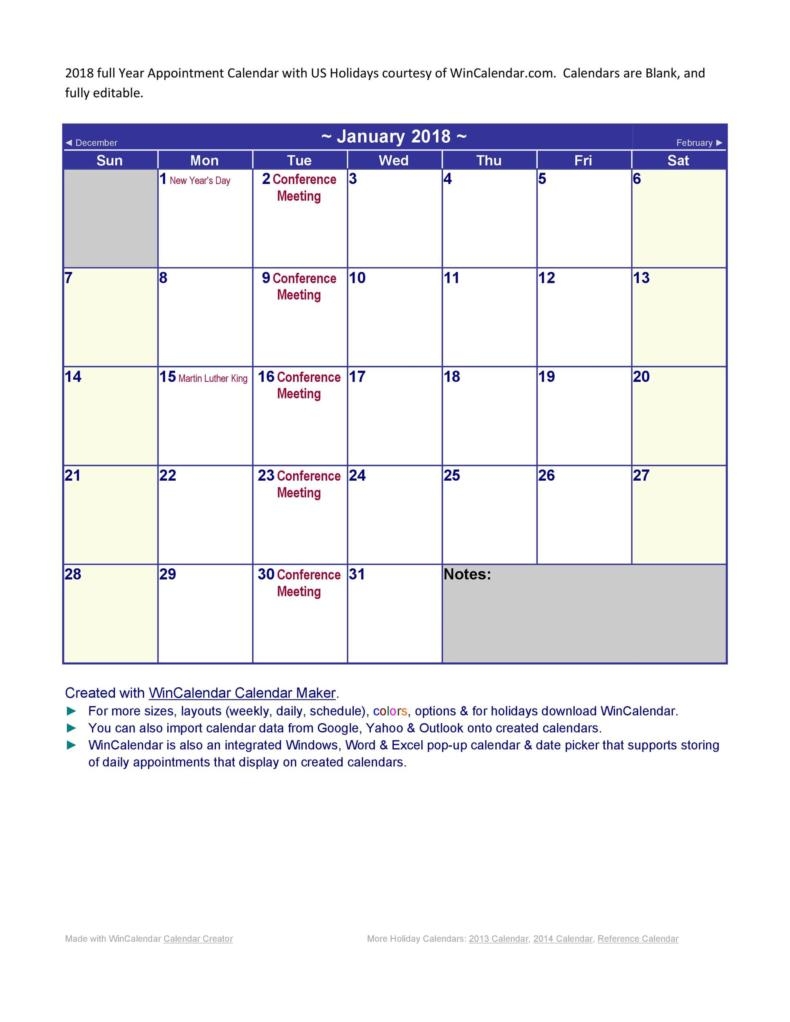 Printable Appointment Calendar 2024 Free Cyndia Genevieve