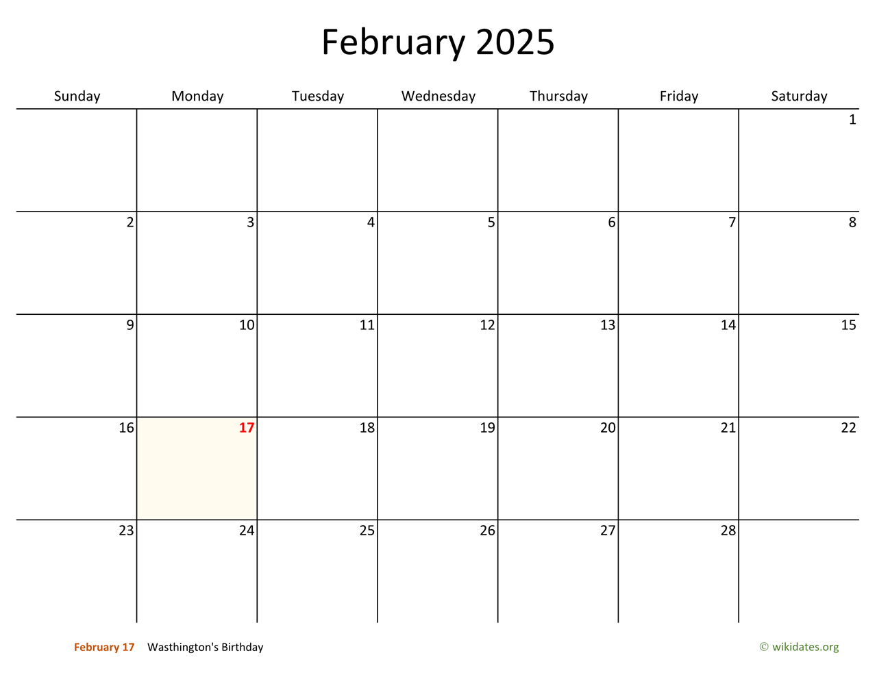 Printable Calendar Feb 2025 Monthly Bette Gweneth