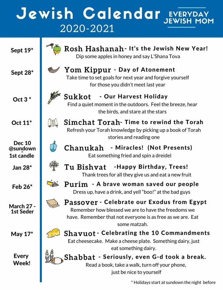 Printable Jewish Holiday Calendar 2025 Sicheii Rain