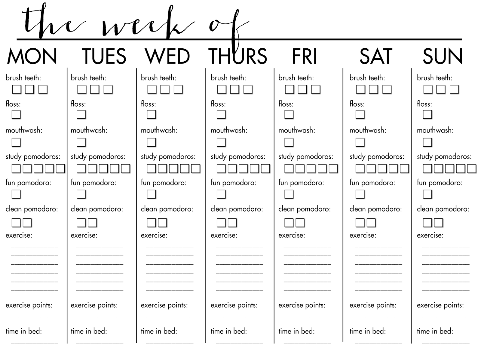 Printable Workout Calendar Activity Shelter