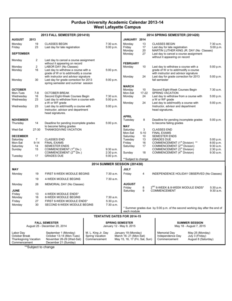 Purdue Academic Calendar 2025 25 Printable Christian Code