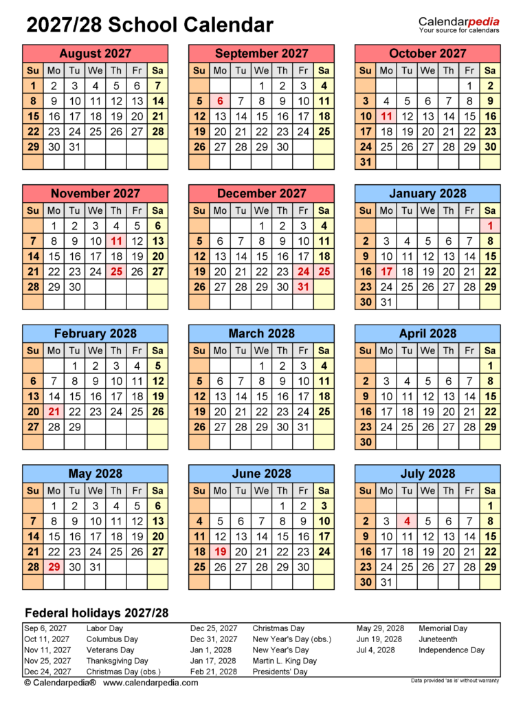 Mizzou Academic Calendar 2027 2028 Printable calendar mammycares com