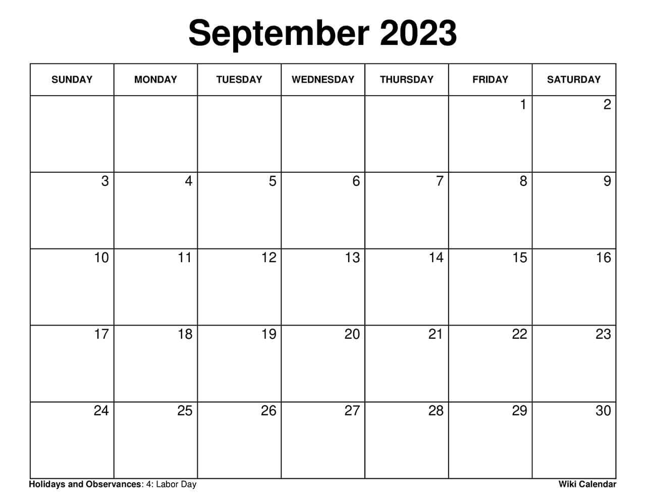 September 2023 Calendar Printable Wiki Get Calendar 2023 Update