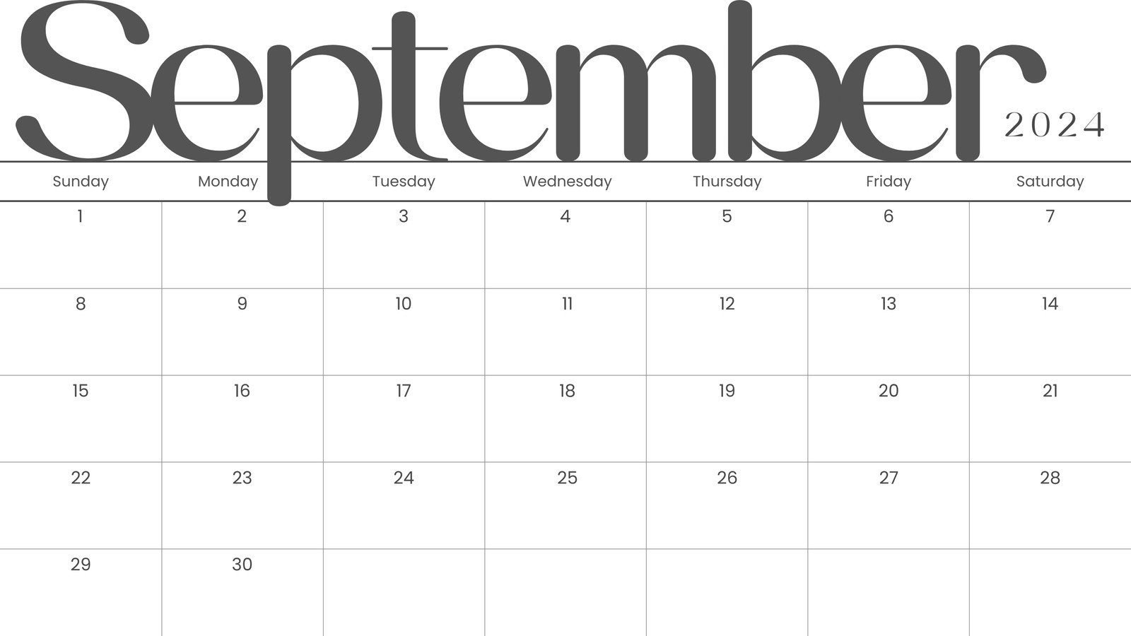 September Apointment Calendar 2024 Printable Calendar 2024 
