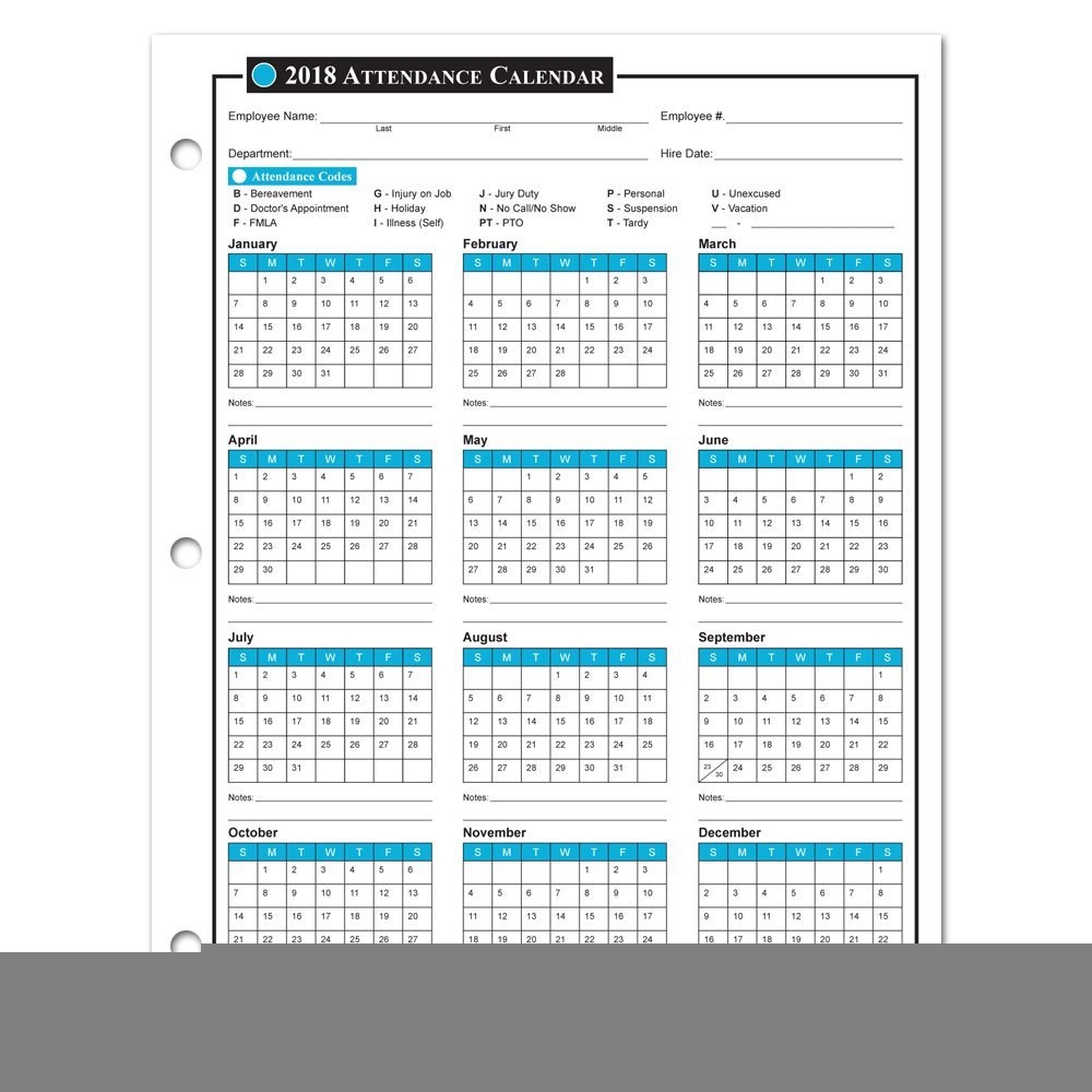 Take 2020 Attendance Calendar Printable Calendar Printables Free Blank