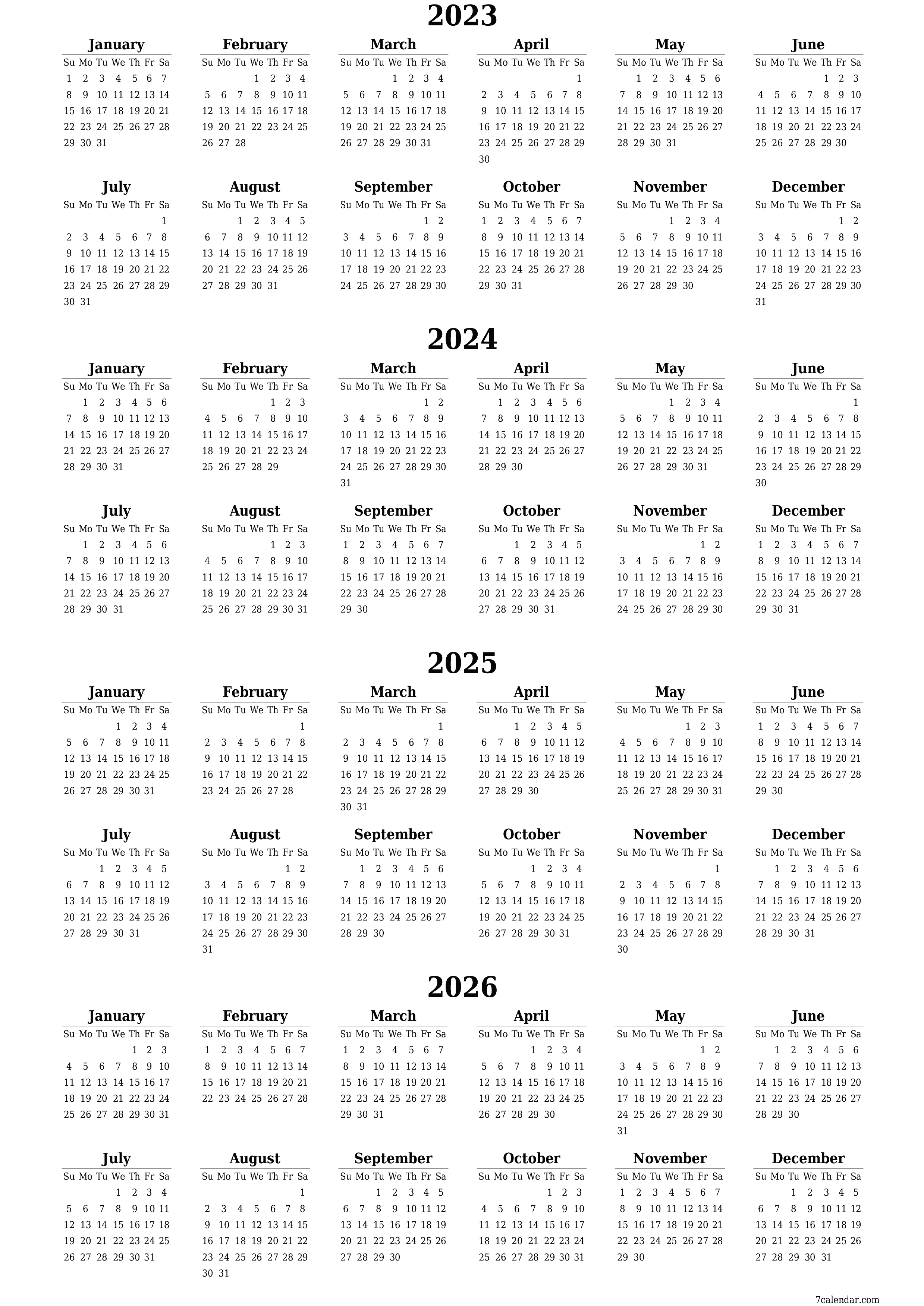 Three Year Calendar 2024 To 2026 Calendar Productivity Hacks